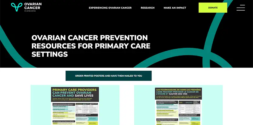 OVARIAN CANCER PREVENTION RESOURCES FOR PRIMARY CARE SETTINGS Image