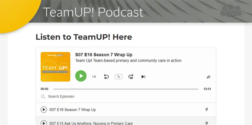 TEAM UP! PODCAST Image